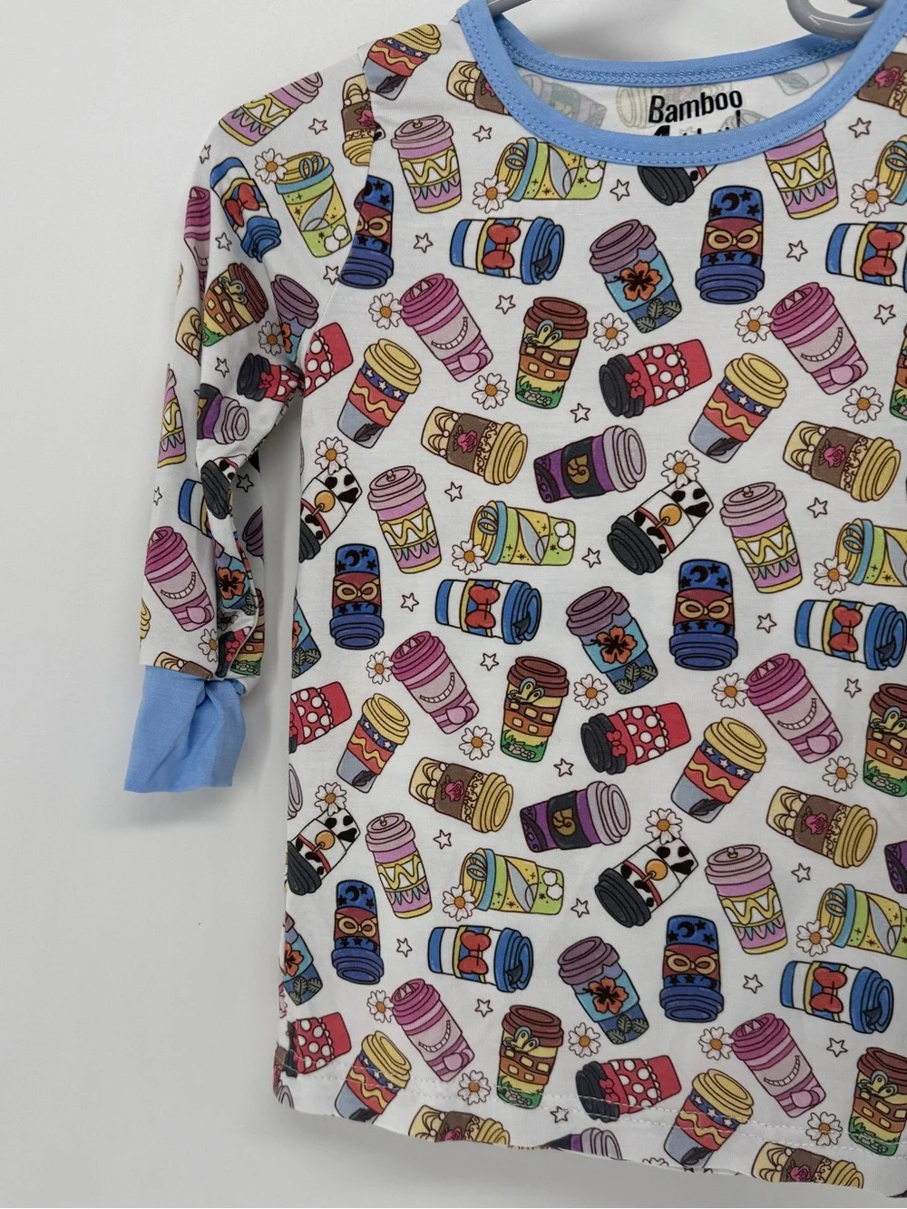 Bamboo 4 You! BAMBOO 2-Piece Set with Multicolor Disney Coffee Cup Print